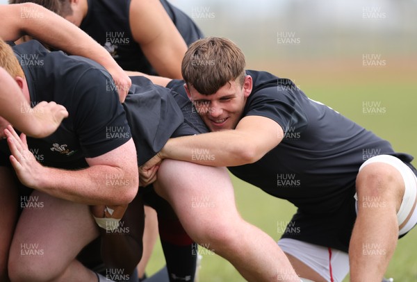 150618 - Wales U20 Training Session - Lennon Greggains during training ahead of the match against Italy