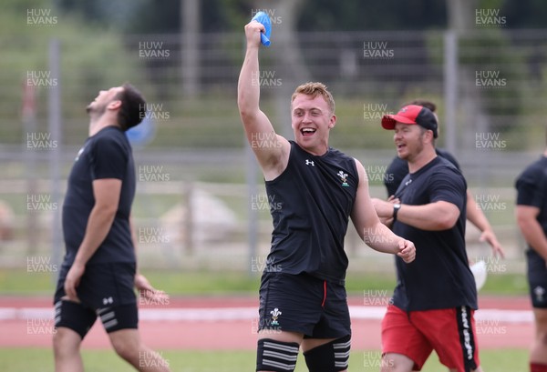050618 - Wales U20 Training Session -  Tommy Reffell during a training session ahead of their World Rugby U20 Championship match against Japan