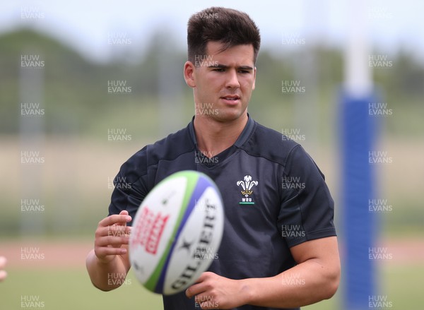 050618 - Wales U20 Training Session -  Tiaan Thomas-Wheeler during a training session ahead of their World Rugby U20 Championship match against Japan