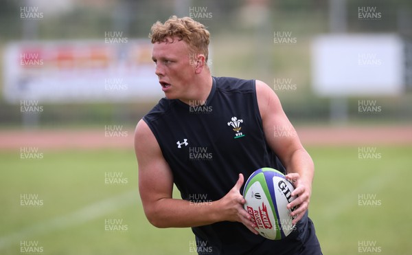 050618 - Wales U20 Training Session -  Ben Fry during a training session ahead of their World Rugby U20 Championship match against Japan