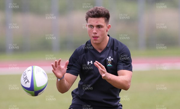 050618 - Wales U20 Training Session -  Dewi Cross during a training session ahead of their World Rugby U20 Championship match against Japan