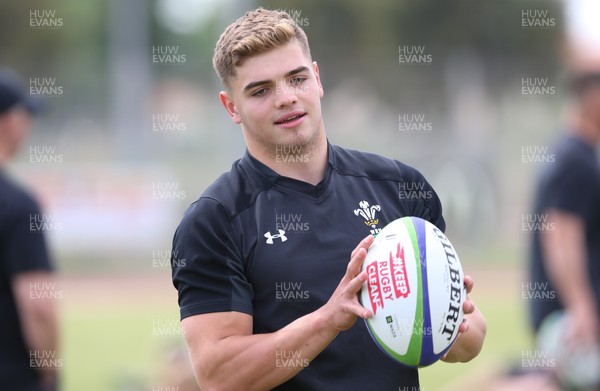 270518 - Wales U20 Squad Training session - Corey Baldwin during a training session ahead of the opening match of the World Rugby U20 Championship