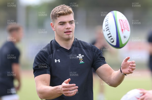 270518 - Wales U20 Squad Training session - Corey Baldwin during a training session ahead of the opening match of the World Rugby U20 Championship