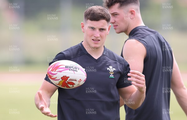 270518 - Wales U20 Squad Training session - Dane Blacker during a training session ahead of the opening match of the World Rugby U20 Championship