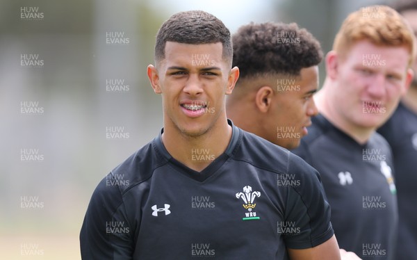 270518 - Wales U20 Squad Training session - Rio Dyer during a training session ahead of the opening match of the World Rugby U20 Championship