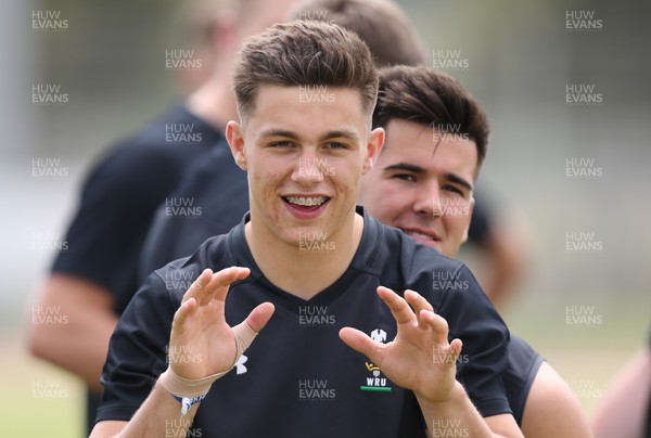 270518 - Wales U20 Squad Training session - Dewi Cross during a training session ahead of the opening match of the World Rugby U20 Championship