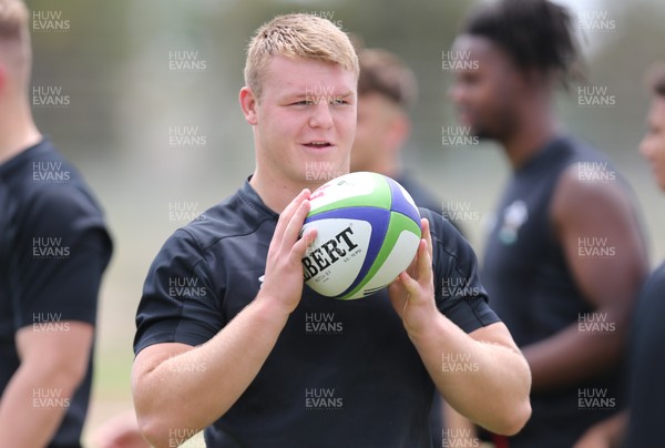 270518 - Wales U20 Squad Training session - Dewi Lake during a training session ahead of the opening match of the World Rugby U20 Championship