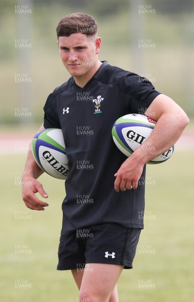 270518 - Wales U20 Squad Training session - Dane Blacker during a training session ahead of the opening match of the World Rugby U20 Championship