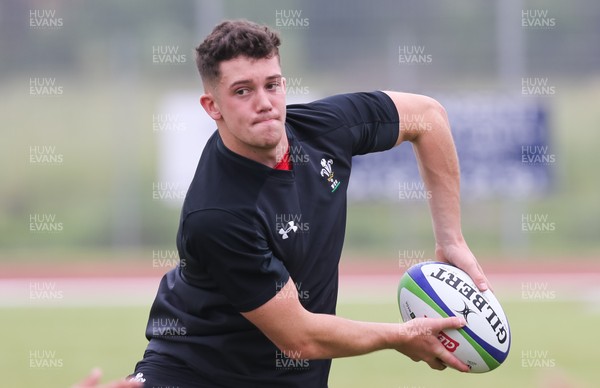 280518 - Wales U20 Squad Training session - Joe Goodchild during a training session ahead of the opening match of the World Rugby U20 Championship