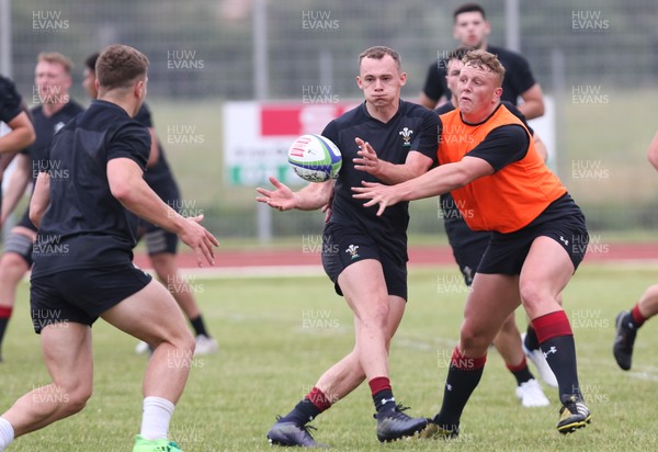280518 - Wales U20 Squad Training session - Ioan Nicholas during a training session ahead of the opening match of the World Rugby U20 Championship
