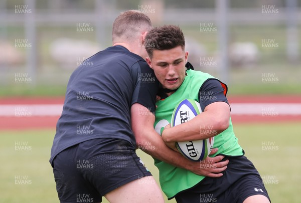 280518 - Wales U20 Squad Training session - Dewi Cross during a training session ahead of the opening match of the World Rugby U20 Championship