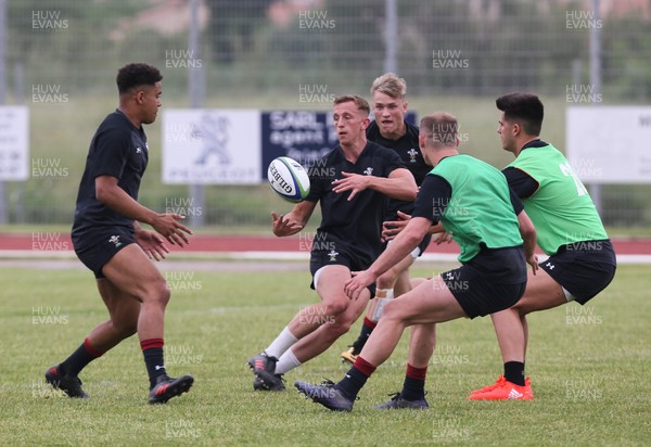 280518 - Wales U20 Squad Training session - Ben Jones during a training session ahead of the opening match of the World Rugby U20 Championship