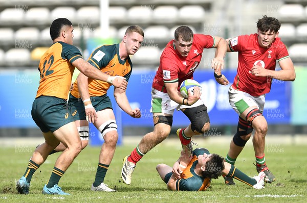 140723 - Wales U20 v Australia U20 - World Rugby Under 20 Championship 2023, 5th place play-off - Morgan Morse of Wales