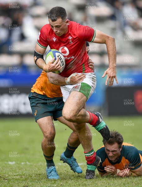 140723 - Wales U20 v Australia U20 - World Rugby Under 20 Championship 2023, 5th place play-off - Louie Hennessey of Wales