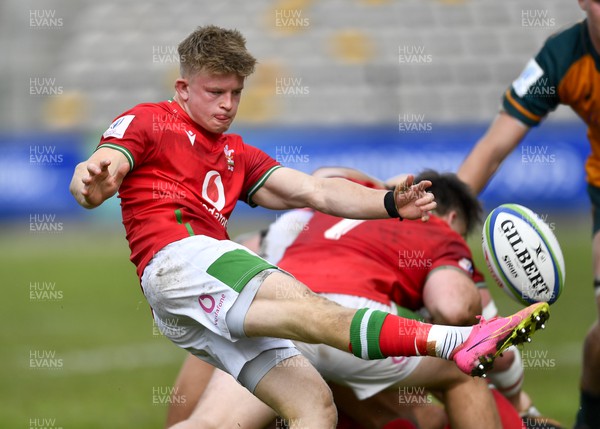 140723 - Wales U20 v Australia U20 - World Rugby Under 20 Championship 2023, 5th place play-off - Archie Hughes of Wales