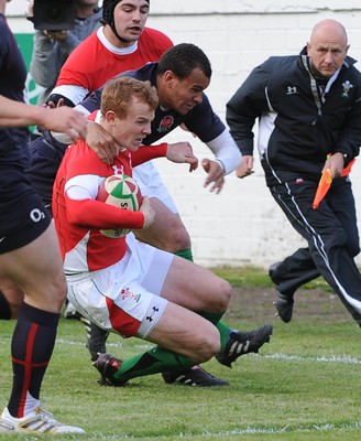 13.05.10 - Wales Under 20 v England Regional Acadamies XV  Wales Dan Fish scores second try 