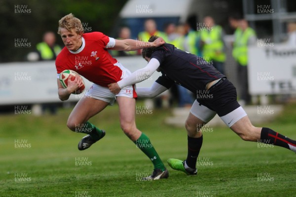 13.05.10 - Wales Under 20 v England Regional Academies XV  Wales' Ben John tries to get through 