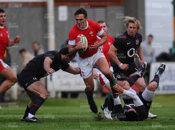 13.05.10 - Wales Under 20 v England Regional Academies XV  Wales' Ashley Beck tries to get through 