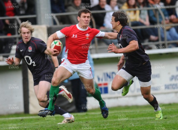 13.05.10 - Wales Under 20 v England Regional Academies XV  Wales' Ben John tries to get through 