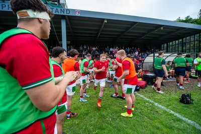 060625 - Wales U20 v England U20 - U20 World Championship Warm Up - Teams enter the pitch