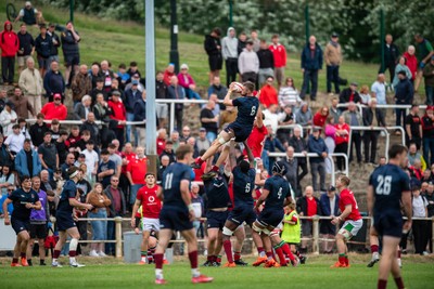 060625 - Wales U20 v England U20 - U20 World Championship Warm Up - George Timmins of England wins lineout ball