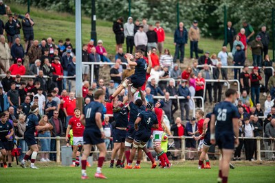 060625 - Wales U20 v England U20 - U20 World Championship Warm Up - George Timmins of England wins lineout ball