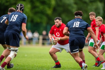 060625 - Wales U20 v England U20 - U20 World Championship Warm Up - Louie Trevett of Wales