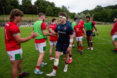 060625 - Wales U20 v England U20 - U20 World Championship Warm Up - Players shake hands after the match
