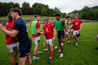 060625 - Wales U20 v England U20 - U20 World Championship Warm Up - Players shake hands after the match