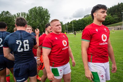 060625 - Wales U20 v England U20 - U20 World Championship Warm Up - Players shake hands after the match