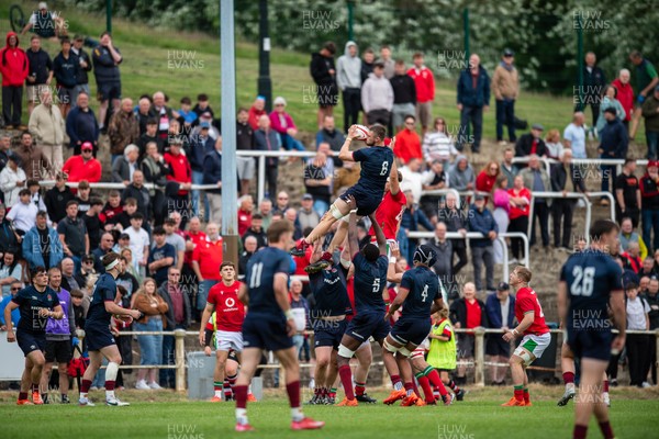 060625 - Wales U20 v England U20 - U20 World Championship Warm Up - George Timmins of England wins lineout ball