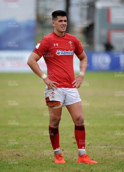 120619 - Wales U20 v Fiji U20 - World Rugby Under 20 Championship -  Tiaan Thomson-Wheeler of Wales
