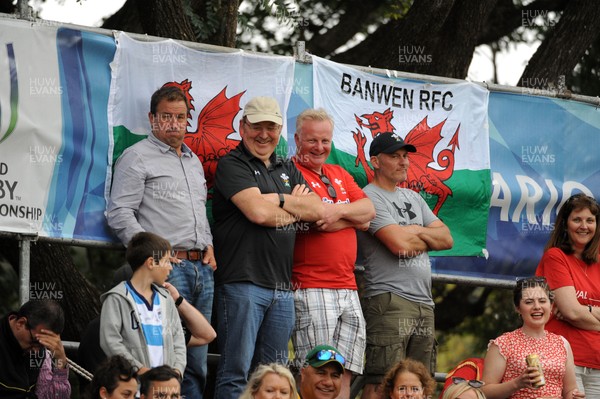 120619 - Wales U20 v Fiji U20 - World Rugby Under 20 Championship -  Fans in the �family & friends� stand