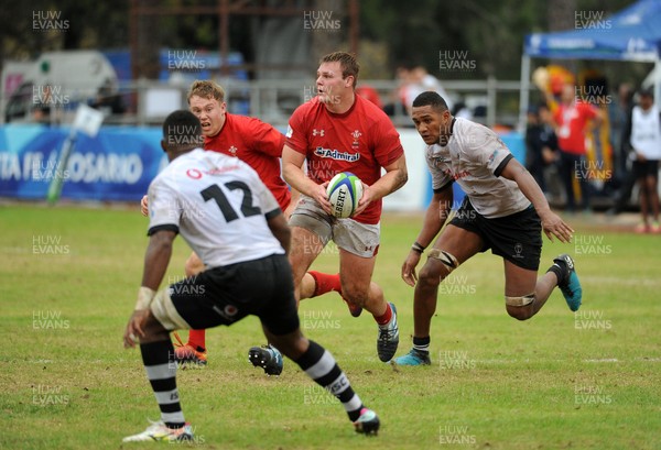 120619 - Wales U20 v Fiji U20 - World Rugby Under 20 Championship -  Dewi Lake of Wales 