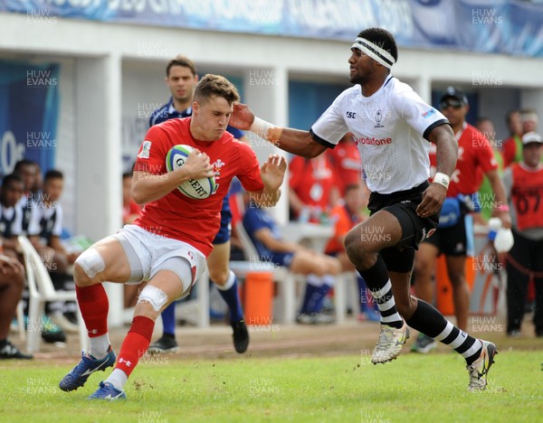 120619 - Wales U20 v Fiji U20 - World Rugby Under 20 Championship -  Tomi Lewis of Wales