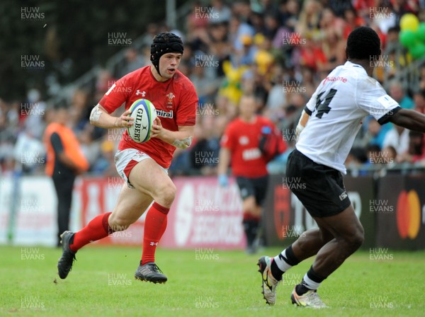 120619 - Wales U20 v Fiji U20 - World Rugby Under 20 Championship -  ioan Davies of Wales