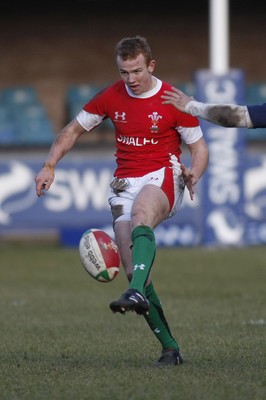 26.02.10 Wales U20's v France U20's - Under 20 Six Nations Championship - Wales' Dan Fish. 