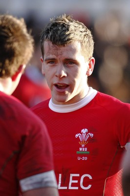 26.02.10 Wales U20's v France U20's - Under 20 Six Nations Championship - Wales' Gareth Davies. 