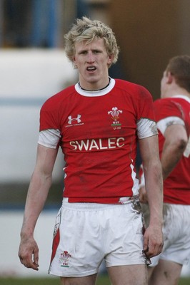 26.02.10 Wales U20's v France U20's - Under 20 Six Nations Championship - Wales' Ben John. 