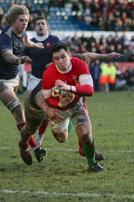 26.02.10 Wales U20's v France U20's - Under 20 Six Nations Championship - Wales' Kristian Phillips. 