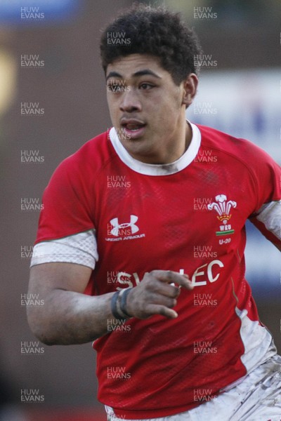 26.02.10 Wales U20's v France U20's - Under 20 Six Nations Championship - Wales' Toby Faletau. 