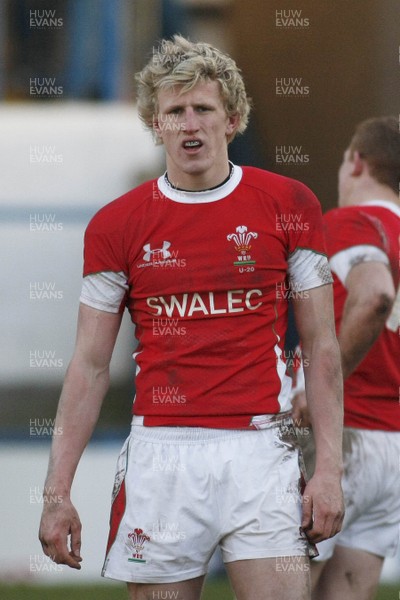 26.02.10 Wales U20's v France U20's - Under 20 Six Nations Championship - Wales' Ben John. 