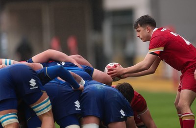 150326 - Wales v Italy, U20 Six Nations 2026 - Carter Pritchard of Wales