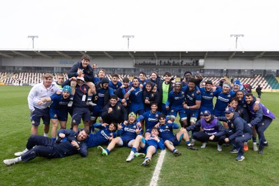 150326 - Wales v Italy, U20 Six Nations 2026 - Italy celebrates at the end of the match