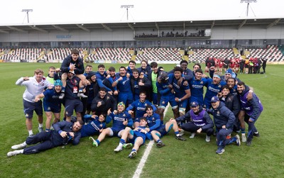 150326 - Wales v Italy, U20 Six Nations 2026 - Italy celebrates at the end of the match