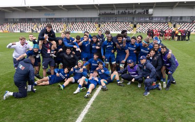 150326 - Wales v Italy, U20 Six Nations 2026 - Italy celebrates at the end of the match