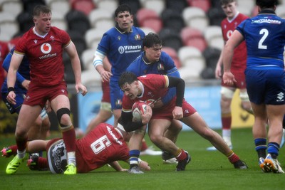 150326 - Wales U20 v Italy U20 - U20 Six Nations Championship - Sion Davies of Wales
