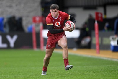 150326 - Wales U20 v Italy U20 - U20 Six Nations Championship - Steffan Emanuel of Wales