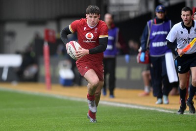 150326 - Wales U20 v Italy U20 - U20 Six Nations Championship - Steffan Emanuel of Wales