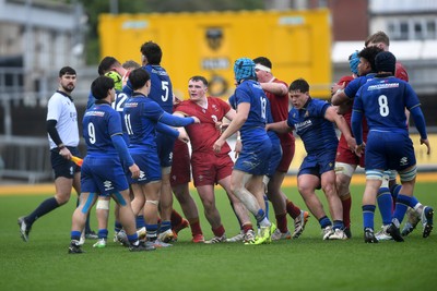 150326 - Wales U20 v Italy U20 - U20 Six Nations Championship - Both sides have confrontation 